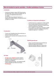 Buts de football et sports assimilés – Feuillet synthétique d'action