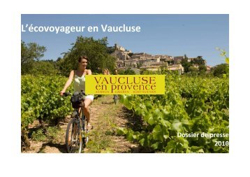 L'écovoyageur en Vaucluse - Espace Datapresse