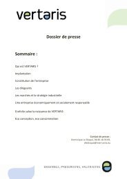 Dossier de presse Sommaire : - Espace Datapresse