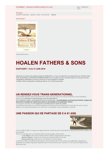 hoalen fathers & sons - Espace Datapresse
