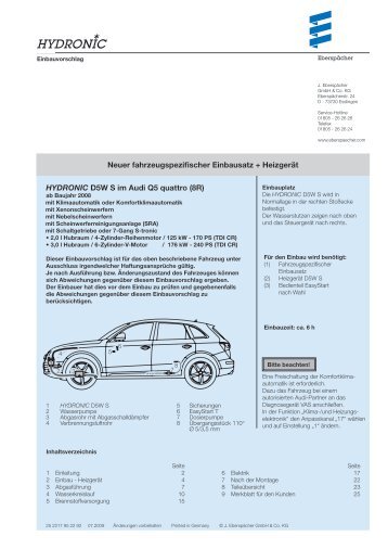 Audi Q5 2,0_3,0 TDI CR 125_176 kW 07.2009.indd - Espar