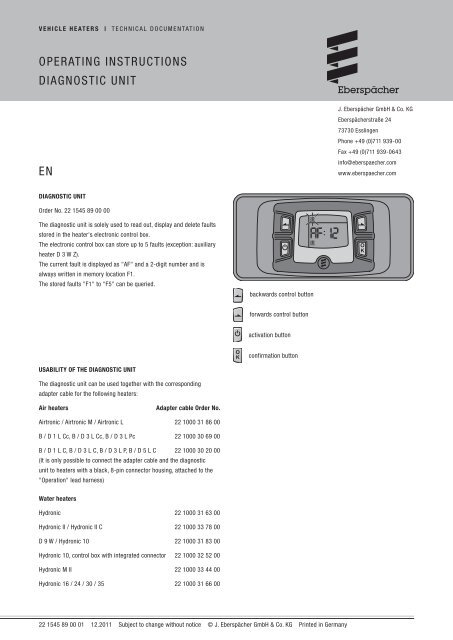 Diag unit 20 2900 70 5060 EN.pdf - Espar