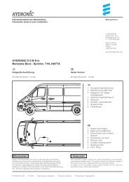 HYDRONIC D 5 WS in Mercedes Benz - Sprinter ... - Espar of Michigan