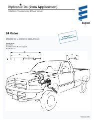 Hydronic D4 (Ram Application) 24 Valve - Espar