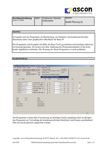 Download Kurzbeschreibung (PDF Dokument) - ascon ...