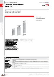 MOVIMIENTO 1 Cilindros doble Pistón Serie QX