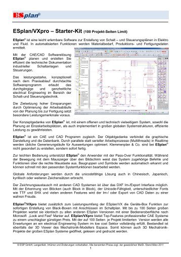 ESplan/VXpro - ESP - CAD/CAE Vertriebs-GmbH