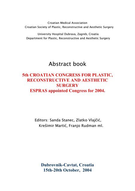 Abstract book - ESPRAS