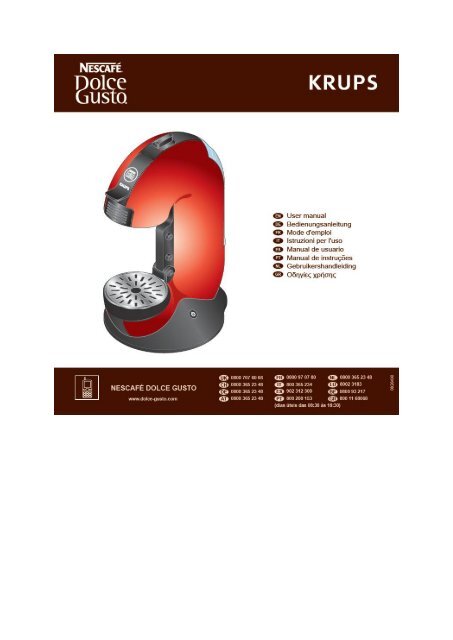 Krups KP3006 Dolce Gusto Fontana (rood) - Espresso-apparaat.nl