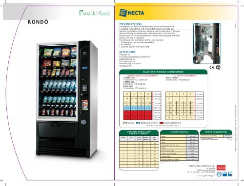 Necta Rondo Manual prezentare Automate bauturi reci Necta Rondo