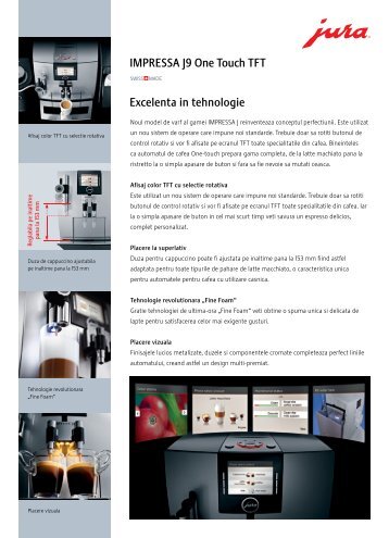 Manual prezentare Expresor Jura Impressa J9 One Touch TFT - Cafea