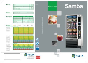 Manual prezentare automate bauturi reci Necta Samba