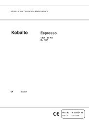 Manual tehnic automate cafea Necta Kobalto