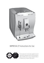 Jura Capresso Comparison Chart