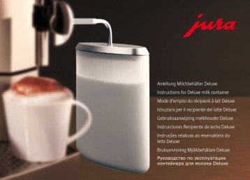 Manual Jura recipient lapte