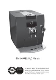 Manual tehnic expresoare Jura Impressa J7