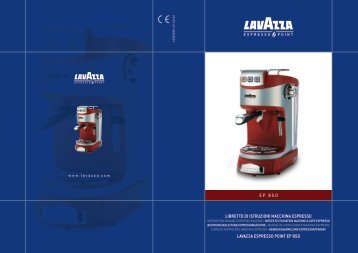 Manual tehnic expresor capsule Lavazza EP 850