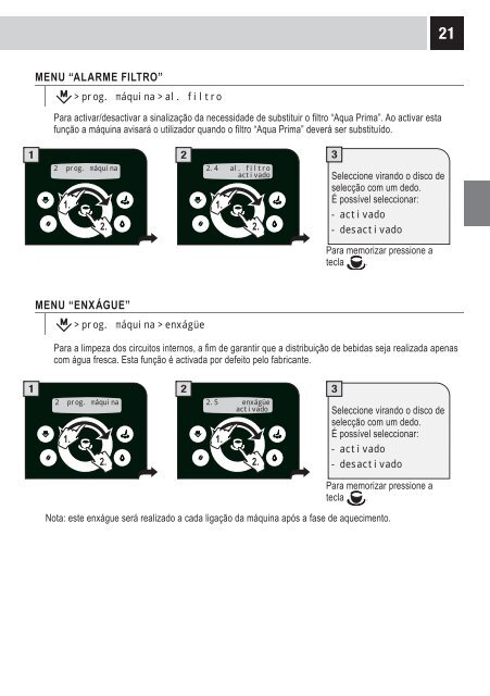 Manual tehnic expresoare Gaggia Platinum Swing UP - Cafea