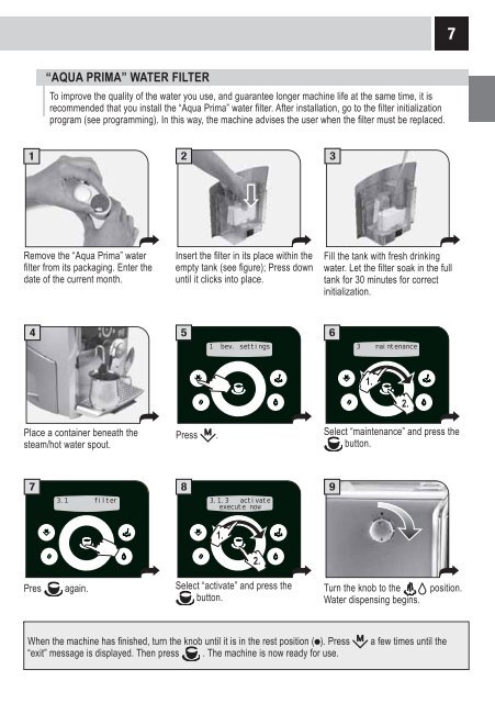 Manual tehnic expresoare Gaggia Platinum Swing UP - Cafea