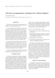 Calf and Leg Augmentation: Autologous Fat or Silicone ... - ESPRS
