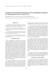 Combined Anatomical Reconstruction and Camouflaging ... - ESPRS
