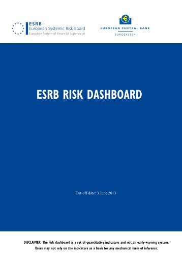 ESRB Risk dashboard - European Systemic Risk Board - Europa