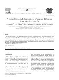 A method for detailed simulations of neutron diffraction from ... - ESRF