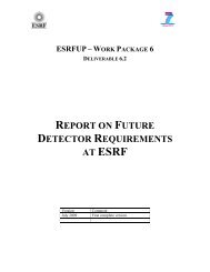 Report on future detector requirements at ESRF