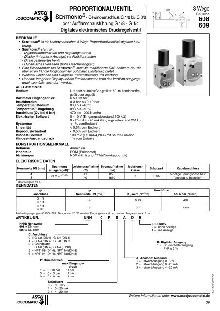 Sentronic Plus PROPORTIONALVENTIL SENTRONIC