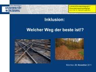 Inklusion: Welcher Weg der beste ist!?