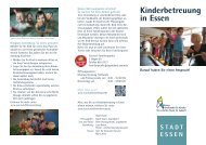 Kinderbetreuung - Jobcenter Essen