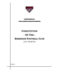 Constitution - Essendon Football Club