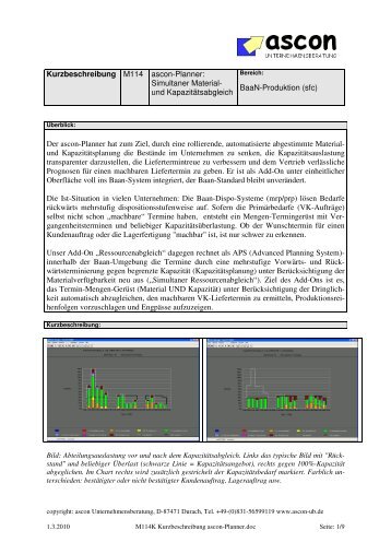 Download Kurzbeschreibung (PDF Dokument) - ascon ...