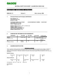 Benzene (1 PPM - 50 PPM) in air - Essential Safety