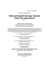 National English Springer Spaniel Field Trial ... - To essft.com