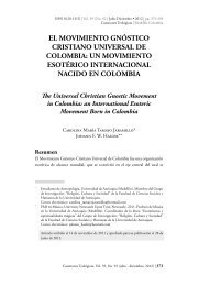 el movimiento gnóstico cristiano universal de colombia - Revistas UPB