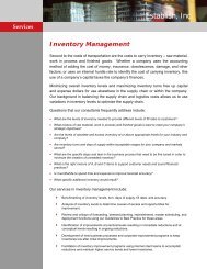 Inventory Management - Supply Chain Consulting