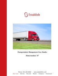 Transportation Management Case Studies Memorandum 707