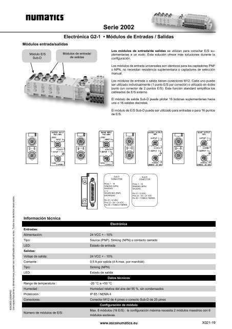 Serie 2002 - ASCO Numatics