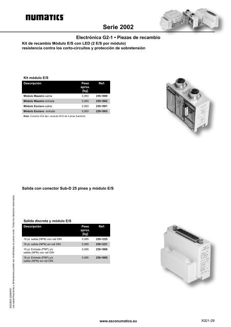 Serie 2002 - ASCO Numatics