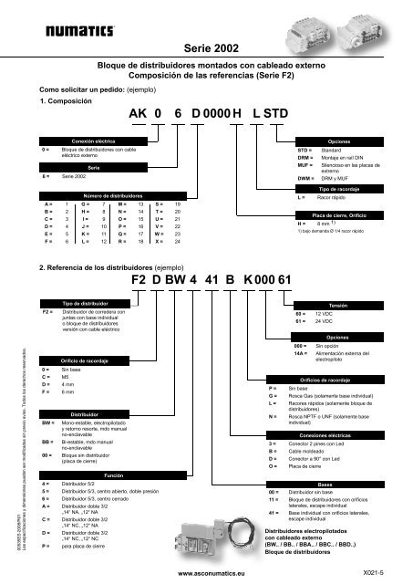 Serie 2002 - ASCO Numatics