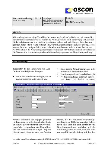 Download Kurzbeschreibung (PDF Dokument) - ascon ...