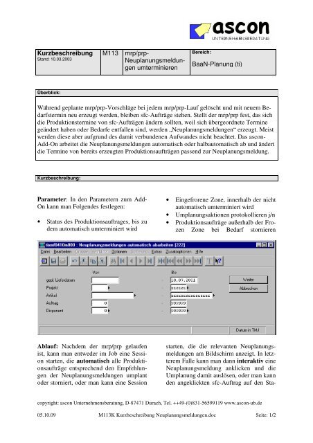 Download Kurzbeschreibung (PDF Dokument) - ascon ...