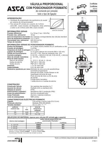 VÁLVULA PROPORCIONAL COM ... - ASCO Numatics