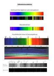 Bildmaterial zu Spektren Kontinuierliches Spektrum ... - estelzer.de