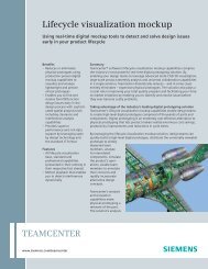 Lifecycle Visualization Mockup - Siemens PLM Software