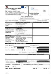 Ficha de Candidatura (Student's Application Form) - Escola Superior ...