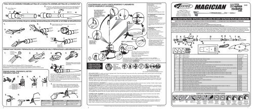 model rocket instructions / instrucciones para el ... - Estes Rockets
