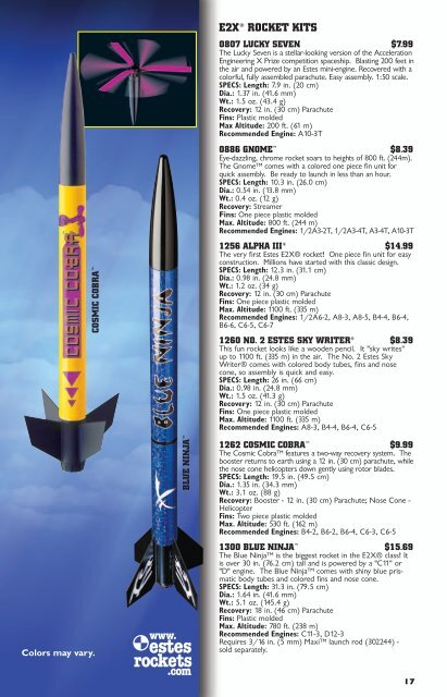 Estes 2006 Catalog - Estes Rockets