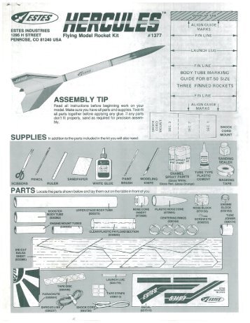 1377 - Hercules - Estes Rockets